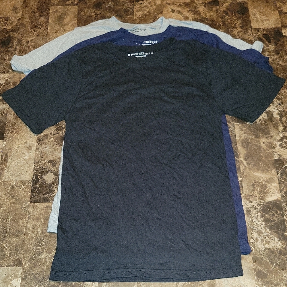 Men's Black 3 Pack T-Shirts Small